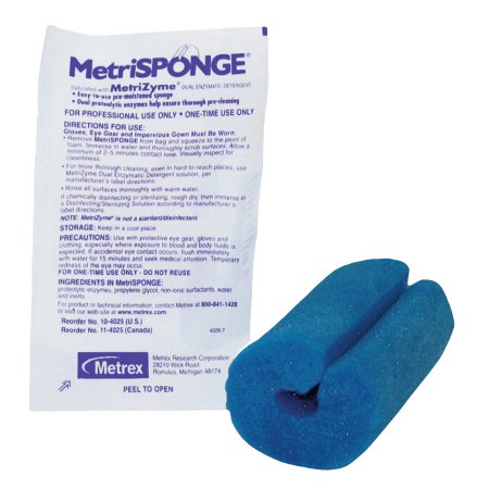 Sponge Instrument Cleaning Enzymatic Dual MetriSponge® w/Metrizyme (25/BX 4BX/CS) by Metrex Research Corporation  ID 10-4025